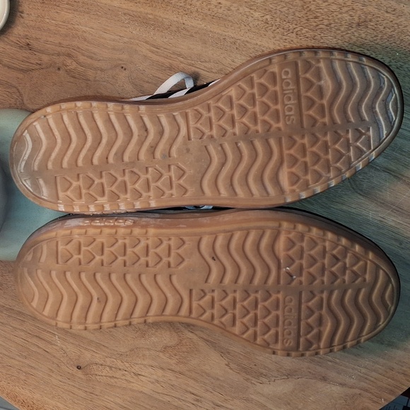 Adidas VL Court Bold Platform Sneakers Size 7 Pink/blue Suede - Picture 6 of 7